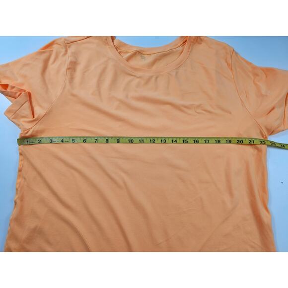 Fabletics orange short sleeve active running yoga top quick dry stretch XL (?) # - Picture 5 of 6